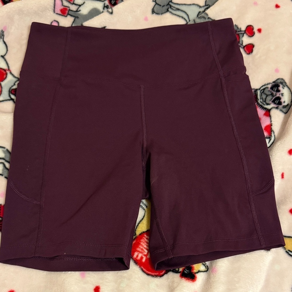 Athletic Works Women's Dark Purple Bike Shorts